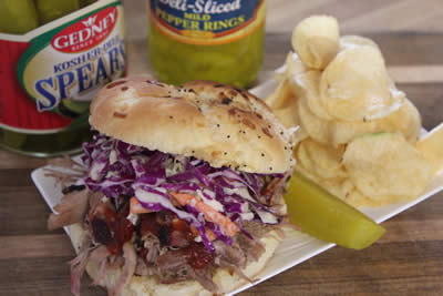 Pulled Pork Sandwich with Chips